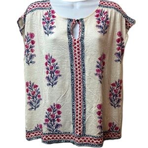 Luck Brand EST.‎ 1990 Women’s Floral Print Top Size Large